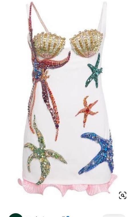 versace starfish dress